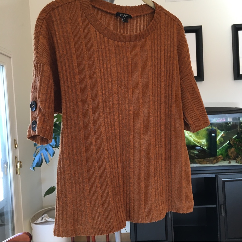 Brown colored sweater top